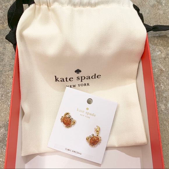 KATE SPADE CRAB MULTI SHORE THING EARRINGS - Picture 2 of 5